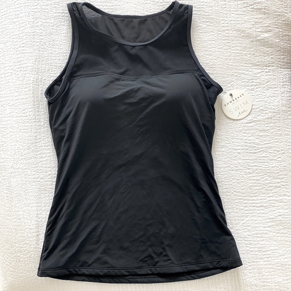 Downeast high neck swim top